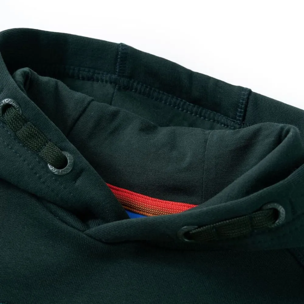 Vêtements & Accessoires-vidaXL Sweatshirt à capuche pour enfants vert foncé 92