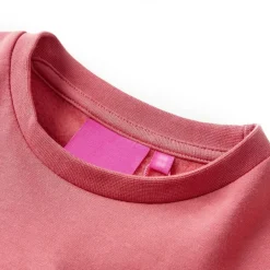 Vêtements & Accessoires-vidaXL Sweat-shirt enfants bloc de couleurs rose et henné 92