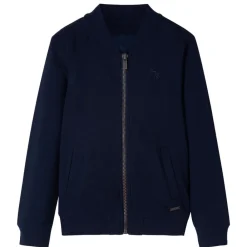 vidaXL Sweatshirt pour enfants avec fermeture éclair bleu marine 92