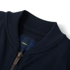 vidaXL Sweatshirt pour enfants avec fermeture éclair bleu marine 92