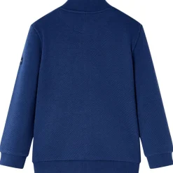 vidaXL Sweatshirt pour enfants avec fermeture éclair bleu marine 92
