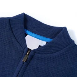 vidaXL Sweatshirt pour enfants avec fermeture éclair bleu marine 92