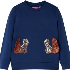 Vêtements & Accessoires-vidaXL Sweatshirt pour enfants bleu marine 104