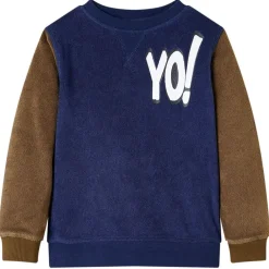 Vêtements & Accessoires-vidaXL Sweatshirt pour enfants bleu marine foncé 92