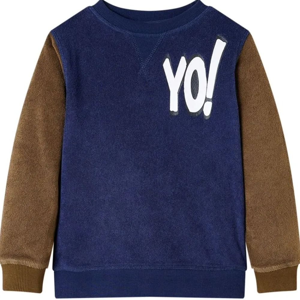 Vêtements & Accessoires-vidaXL Sweatshirt pour enfants bleu marine foncé 92