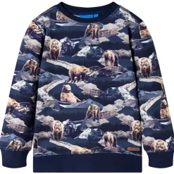 vidaXL Sweatshirt pour enfants bleu marine 116