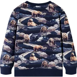 vidaXL Sweatshirt pour enfants bleu marine 116