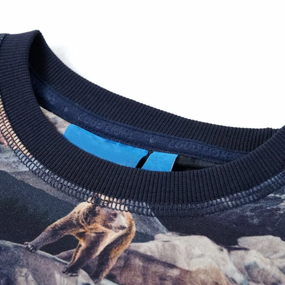 vidaXL Sweatshirt pour enfants bleu marine 116