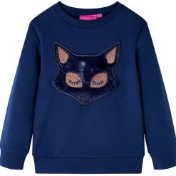 Vêtements & Accessoires-vidaXL Sweatshirt pour enfants bleu marine 116