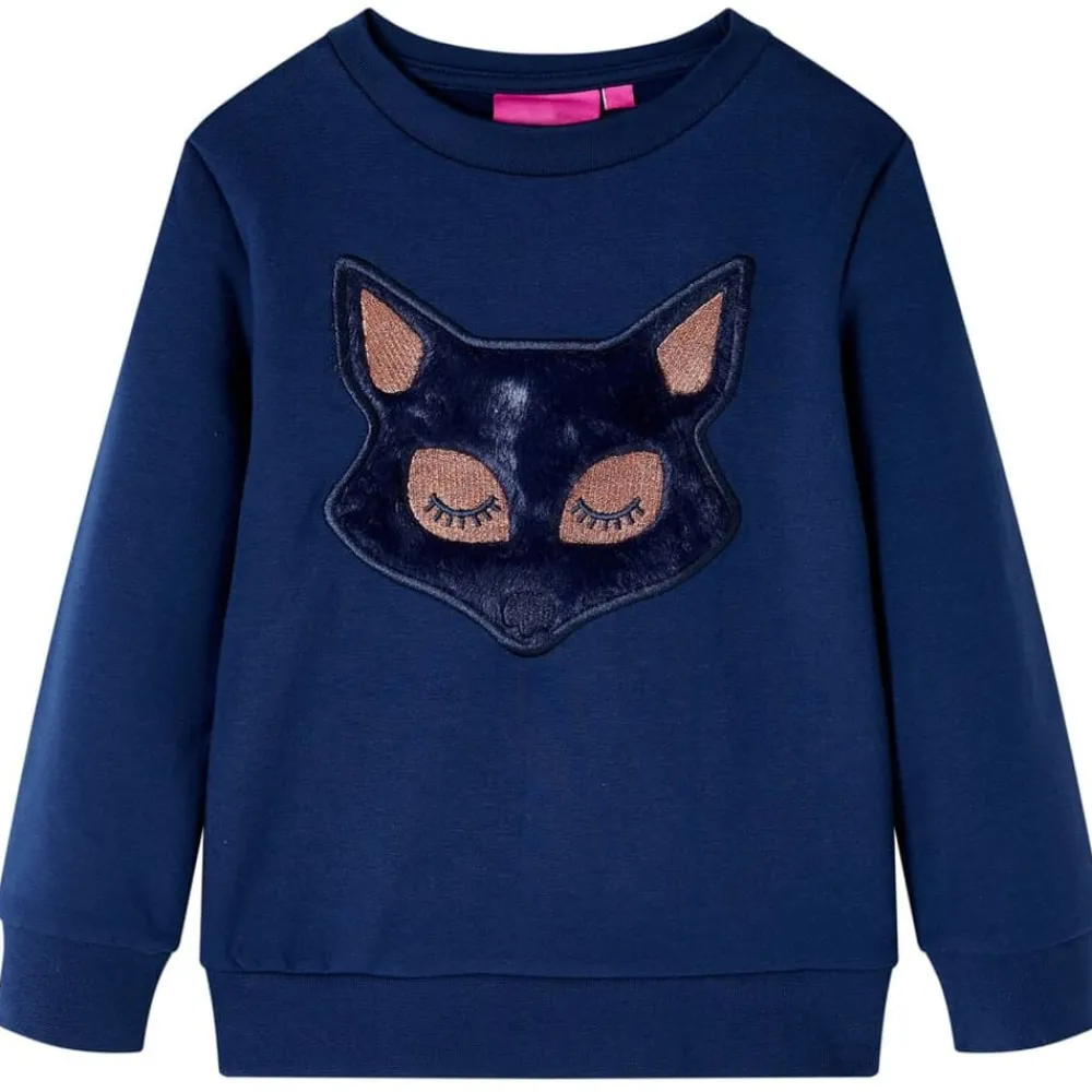 Vêtements & Accessoires-vidaXL Sweatshirt pour enfants bleu marine 116