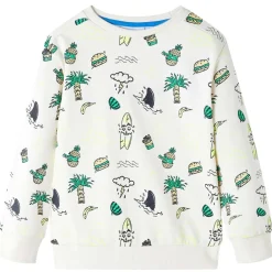 Vêtements & Accessoires-vidaXL Sweat-shirt pour enfants écru doux 104