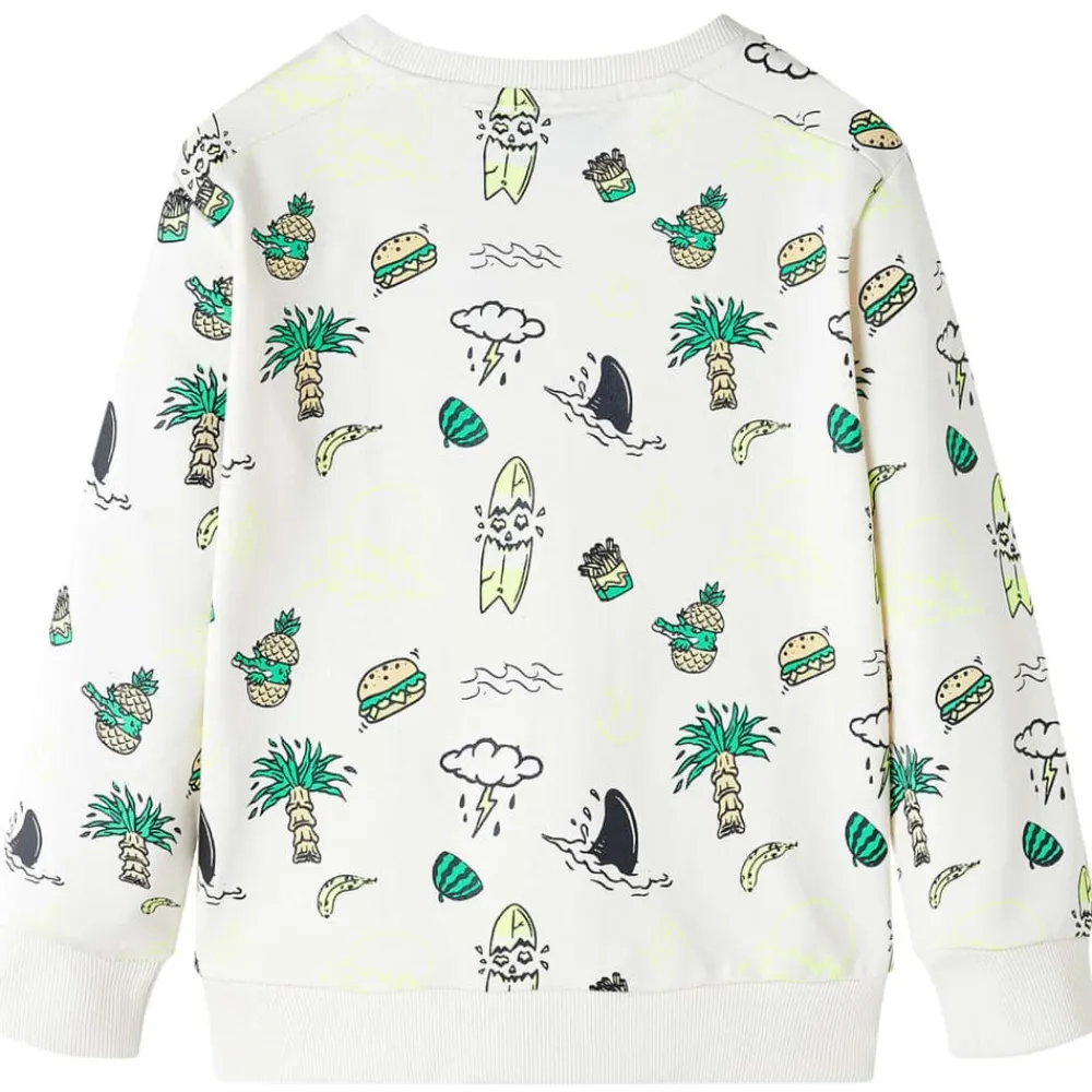 Vêtements & Accessoires-vidaXL Sweat-shirt pour enfants écru doux 104