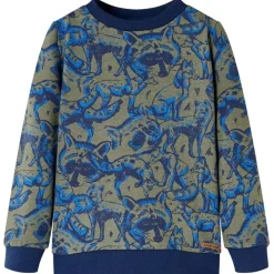 Vêtements & Accessoires-vidaXL Sweatshirt pour enfants kaki 92