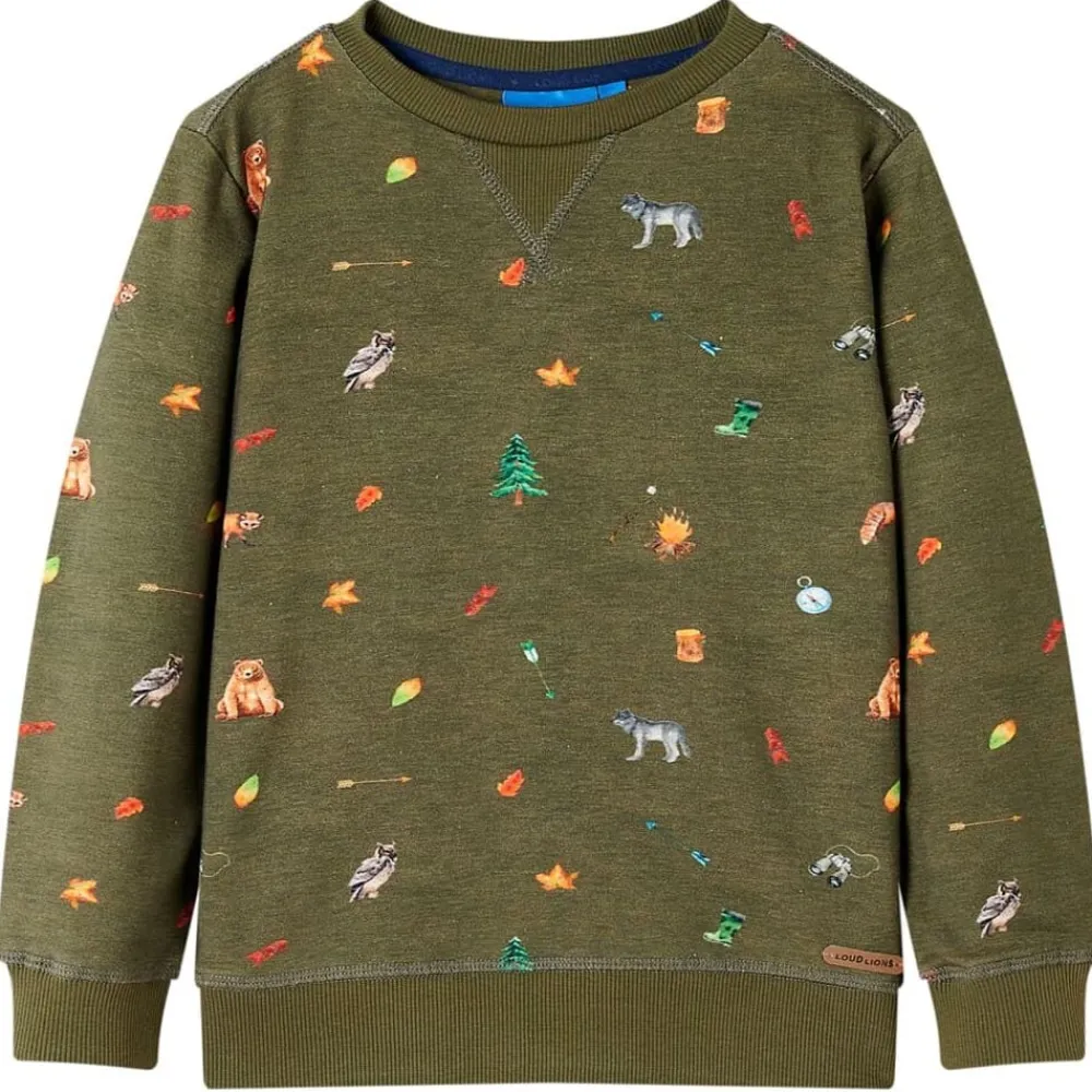 vidaXL Sweatshirt pour enfants kaki 92