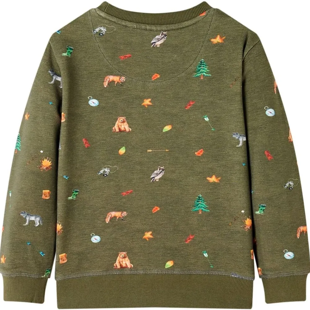 vidaXL Sweatshirt pour enfants kaki 92