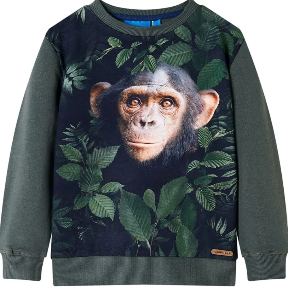 Vêtements & Accessoires-vidaXL Sweatshirt pour enfants 104 Kaki foncé