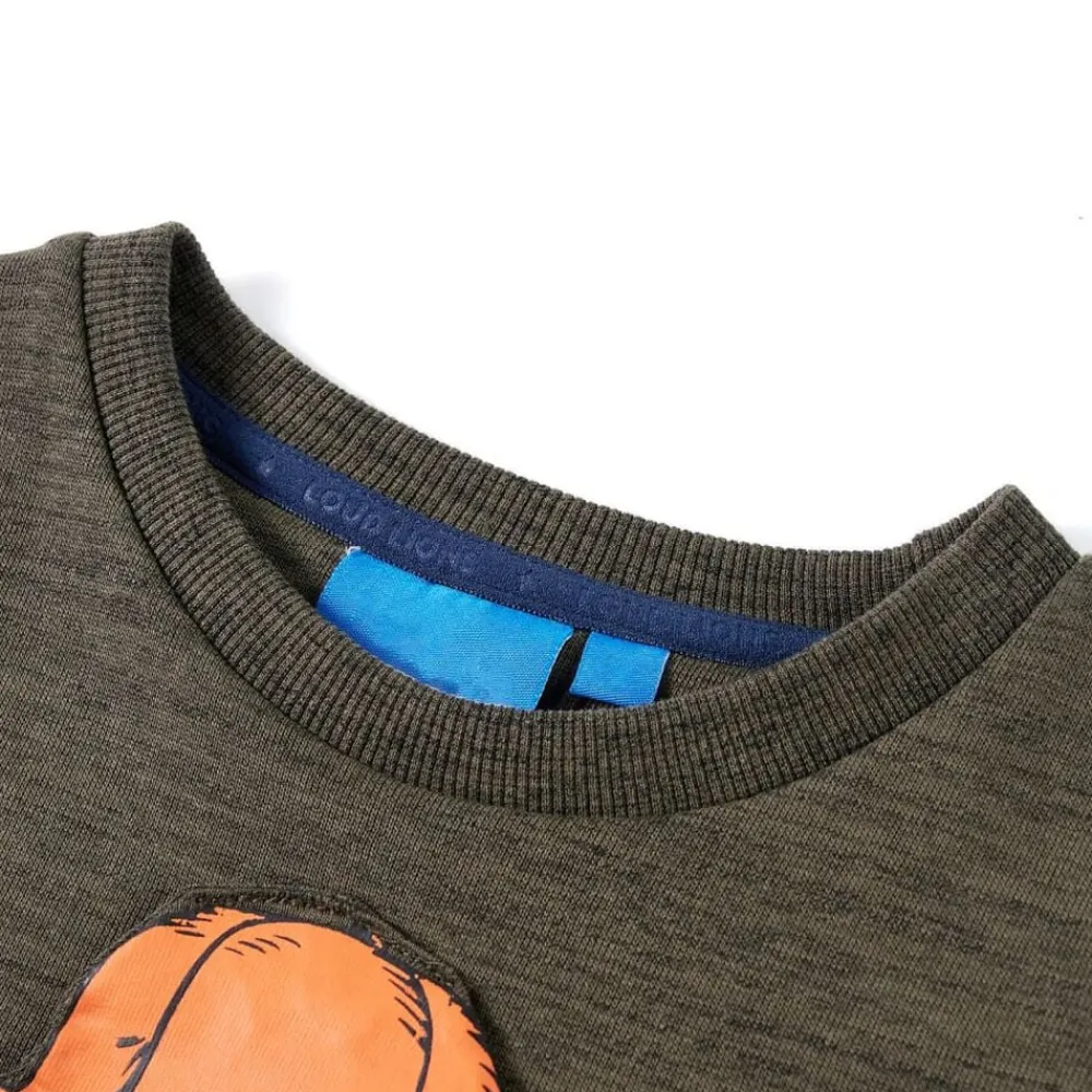 vidaXL Sweatshirt pour enfants foncé mélangé 104