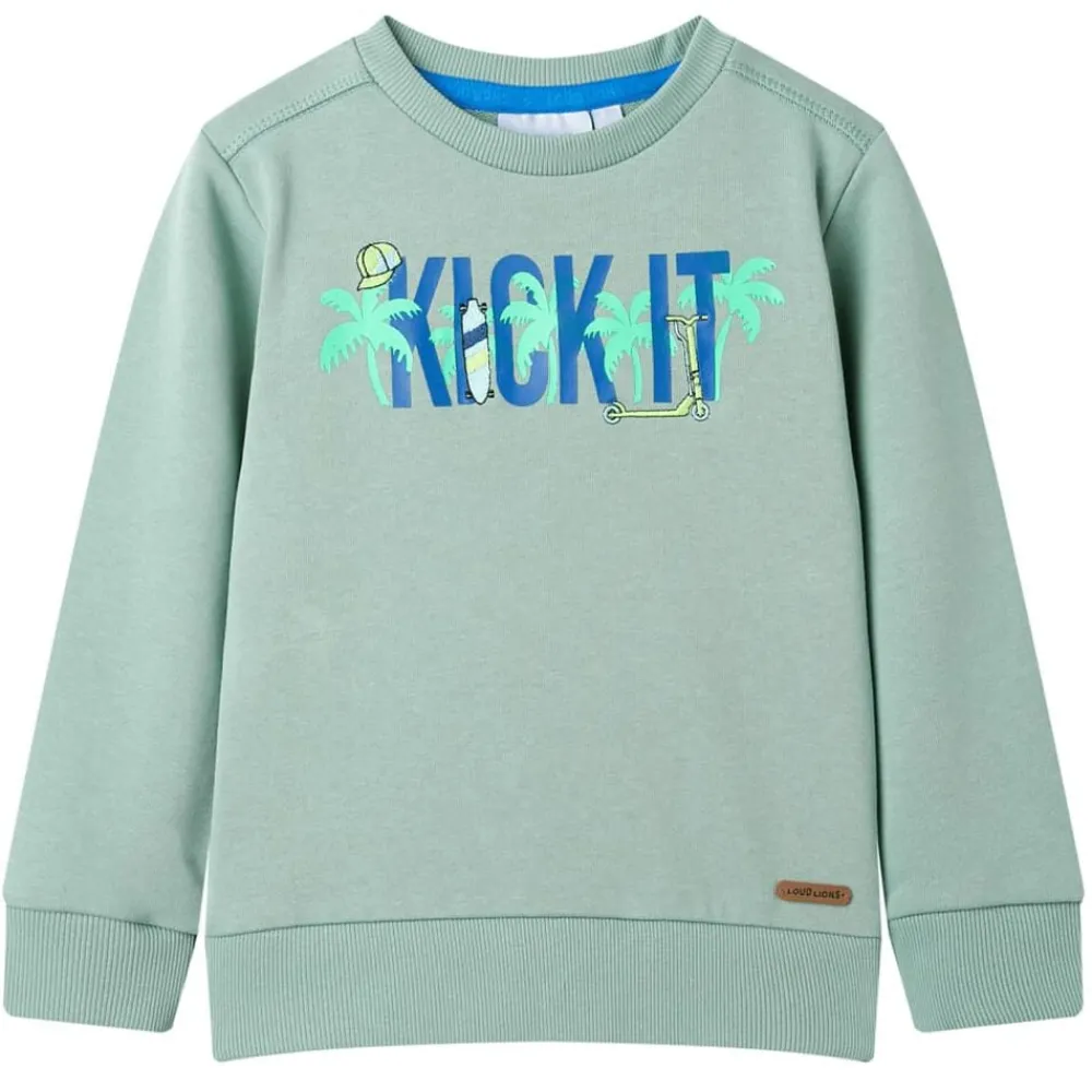 Vêtements & Accessoires-vidaXL Sweatshirt pour enfants clair 104 Kaki
