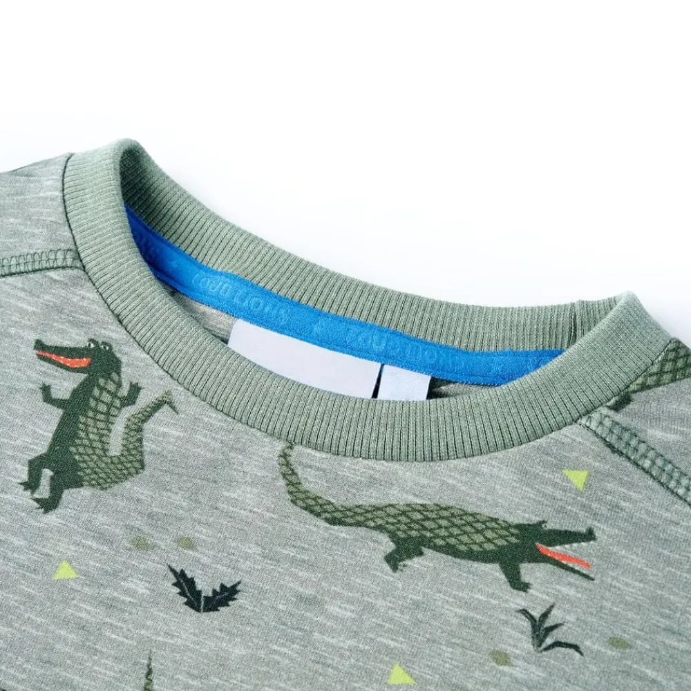 Vêtements & Accessoires-vidaXL Sweatshirt pour enfants mélange kaki clair 92