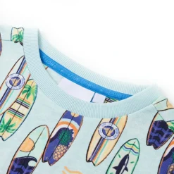 Vêtements & Accessoires-vidaXL Sweatshirt pour enfants mélange bleu pâle 116