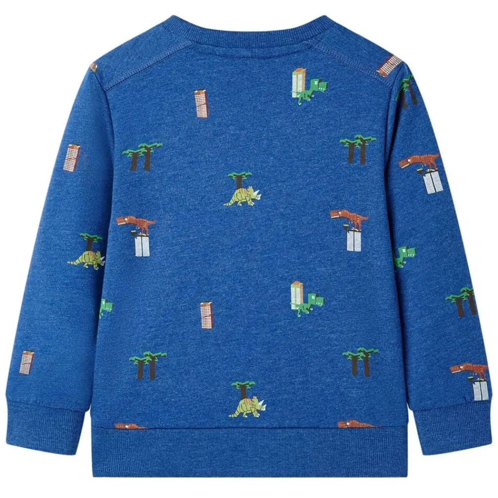 Vêtements & Accessoires-vidaXL Sweatshirt pour enfants mélange bleu foncé 104