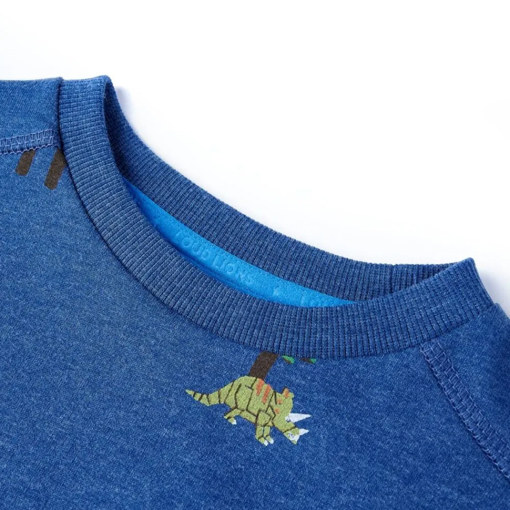 Vêtements & Accessoires-vidaXL Sweatshirt pour enfants mélange bleu foncé 104