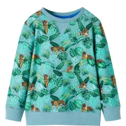 Vêtements & Accessoires-vidaXL Sweatshirt pour enfants mélange vert clair 92