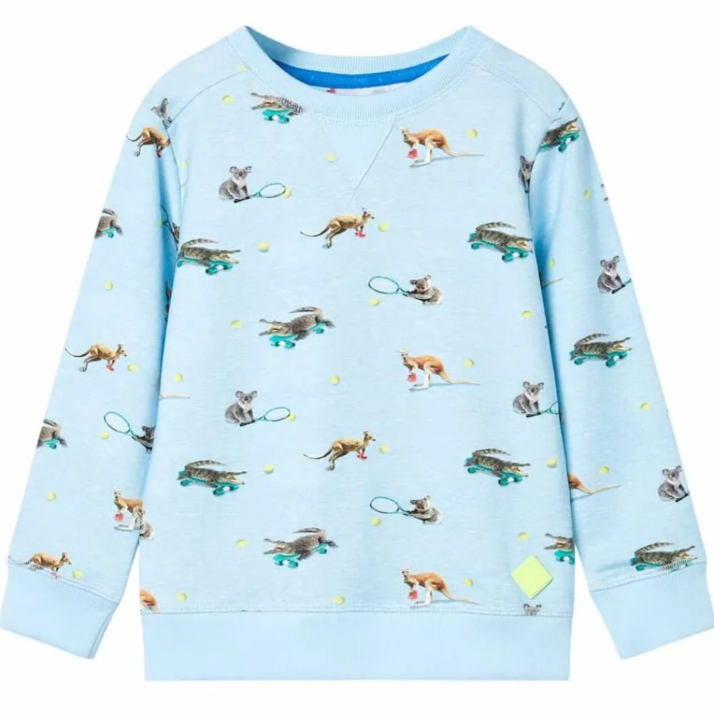 Vêtements & Accessoires-vidaXL Sweatshirt pour enfants mélange bleu clair 104