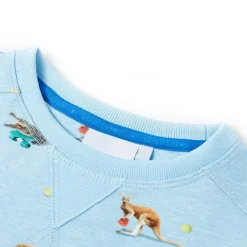 Vêtements & Accessoires-vidaXL Sweatshirt pour enfants mélange bleu clair 104