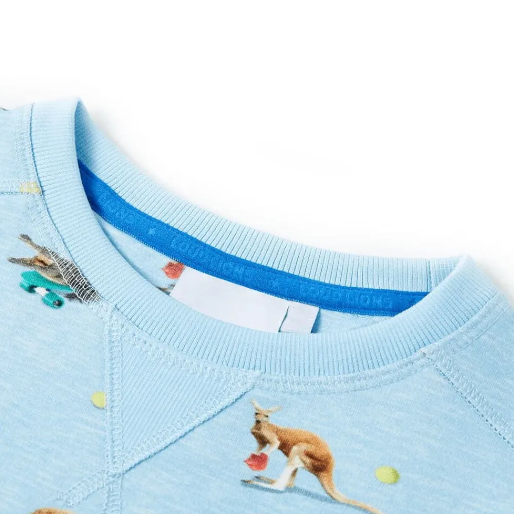 Vêtements & Accessoires-vidaXL Sweatshirt pour enfants mélange bleu clair 104