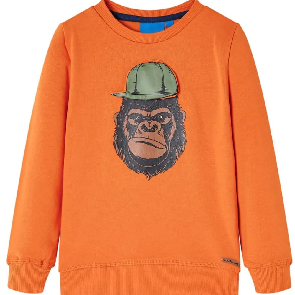 vidaXL Sweatshirt pour enfants foncé 92