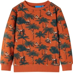 vidaXL Sweatshirt pour enfants rouille clair 116
