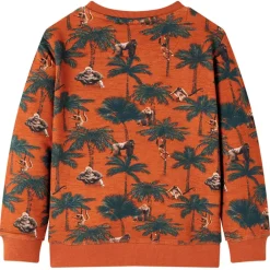 vidaXL Sweatshirt pour enfants rouille clair 116