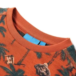 vidaXL Sweatshirt pour enfants rouille clair 116