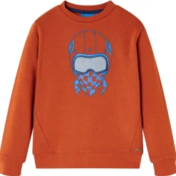 Vêtements & Accessoires-vidaXL Sweat-shirt pour enfants rouillé clair 104