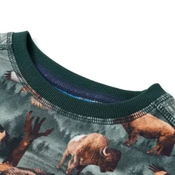 Vêtements & Accessoires-vidaXL Sweatshirt pour enfants vert foncé 92