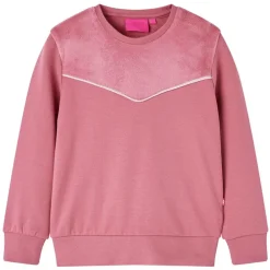 vidaXL Sweatshirt pour enfants velours patchwork framboise 128