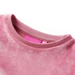vidaXL Sweatshirt pour enfants velours patchwork framboise 128