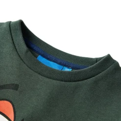 Vêtements & Accessoires-vidaXL Sweatshirt pour enfants vert foncé 92