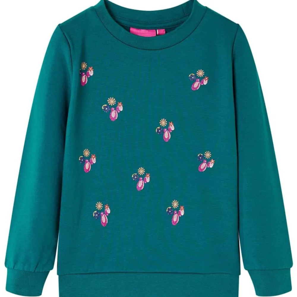 Vêtements & Accessoires-vidaXL Sweatshirt pour enfants foncé 104 Vert