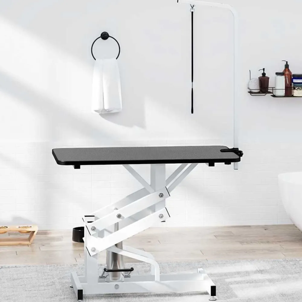 vidaXL Table Toilettage Ajustable Hydraulique pour Chiens Chats Animaux