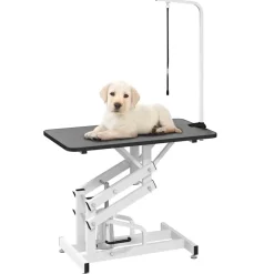 vidaXL Table Toilettage Ajustable Hydraulique pour Chiens Chats Animaux
