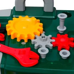 vidaXL Établi-jouet avec outils pour enfants Vert + Gris