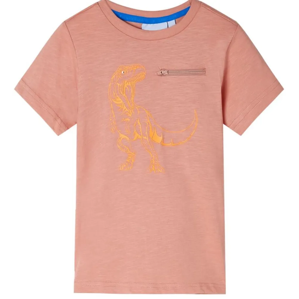 vidaXL T-shirt enfants à manches courtes clair 128