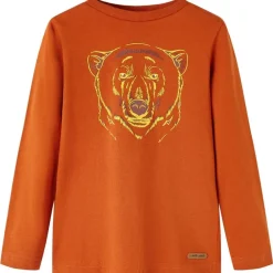 vidaXL T-shirt enfants à manches longues rouille clair 104