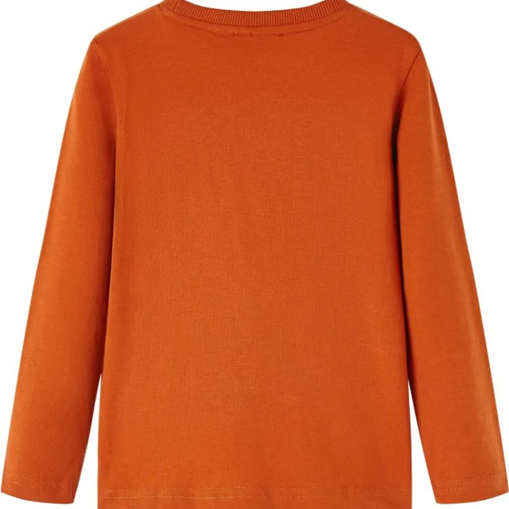 vidaXL T-shirt enfants à manches longues rouille clair 104