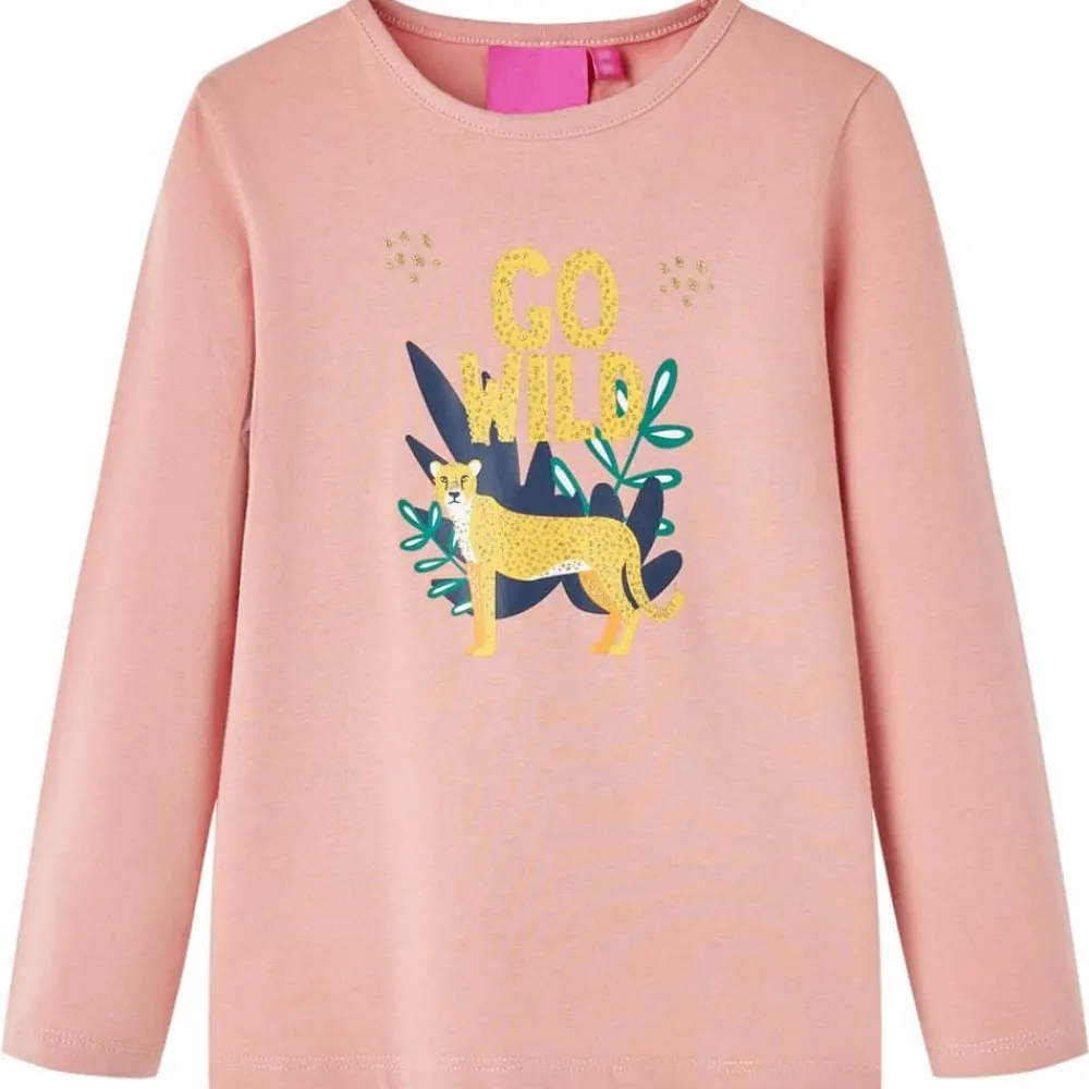 vidaXL T-shirt enfants à manches longues 128