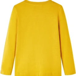 Vêtements & Accessoires-vidaXL T-shirt enfants à manches longues 104 Ocre