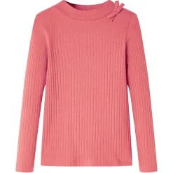 Vêtements & Accessoires-vidaXL T-shirt enfants à manches longues rose vieux 92 vieux rose
