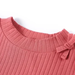 Vêtements & Accessoires-vidaXL T-shirt enfants à manches longues rose vieux 92 vieux rose